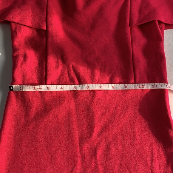 NWOT Zara Off Shoulder Fuchisia/Hot Pink Dress - Picture 9 of 11